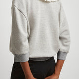 Collared V-neck jumper