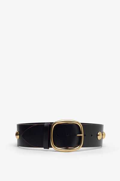 Chloe Midnight black leather belt