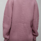 Misty mauve knitted cardigan