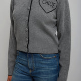Divine grey knitted cardigan