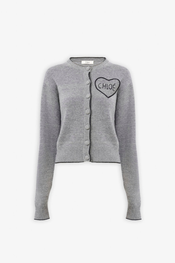 Divine grey knitted cardigan