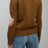 Flamingo knitted wool sweater