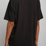 Logo black flamingo cotton t-shirt