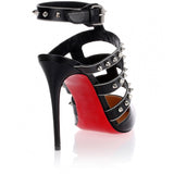 Tchicaboum black spikes sandal