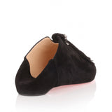 Medinana Flat black suede slipper