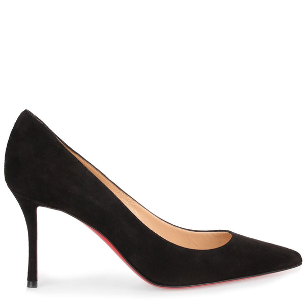Decoltish 85 black suede pump