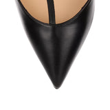 Kadreyana 100 black leather cage pump