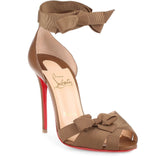 Christeriva 100 tan grosgrain sandal