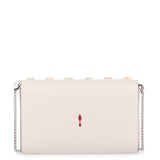 Paloma Loubinthesky ivory clutch