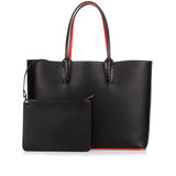 Cabata black leather tote bag
