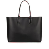 Cabata black leather tote bag