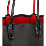 Cabata black leather tote bag