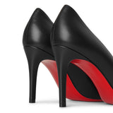 Pigalle 85 black leather pumps