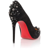 Candidate 100 black suede embellished pump