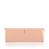 So Kate Baguette patent beige clutch