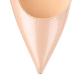 Decoltish 100 pearlised beige patent pump