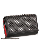 Paloma gunmetal spikes clutch