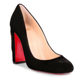 Cadrilla Corazon 100 black velvet pump
