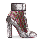 Moulamax 100 silver sequin bootie