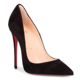 So Kate 120 black suede pump
