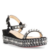 Pyraclou 60 black suede sandals