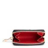 Panettone black leather coin purse