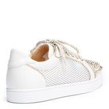 Vieira light gold leather spike sneakers