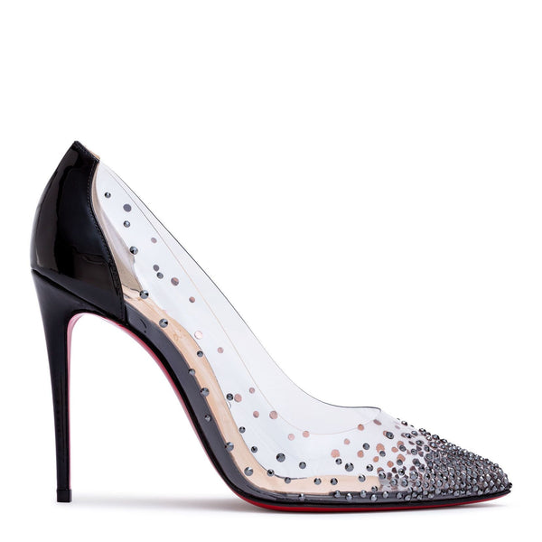 Degrastrass 100 black patent pumps