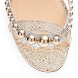 Galeria flat vintage platinum sandals