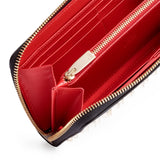 Panettone white leather studded wallet