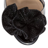 Fossiliza 100 Black Patent And Transparent PVC Sandals