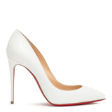 Pigalle Follies 100 patent white pumps