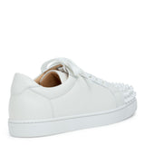 Vieira white leather spike sneakers