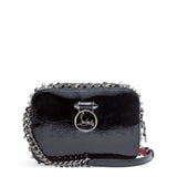 Rubylou mini vintage black patent shoulder bag
