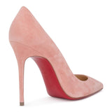 Decollete 100 dusty pink suede pumps