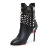 Hongroise 85 black studded boots