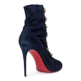 Frenchissima 100 dark blue suede boots