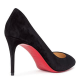 Eloise 85 black suede pumps