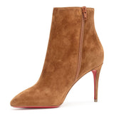 Eloise booty 85 tan suede ankle boots