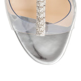 Jamais Assez 100 pvc silver sandals