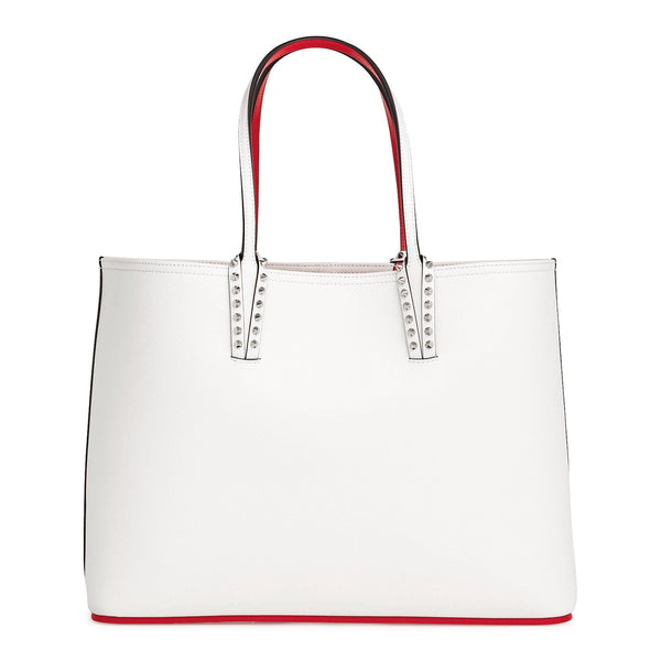 Cabata white calf leather tote