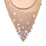 Degra 2019 nude mesh ballerinas