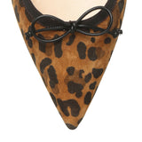 Hall leopard suede flats