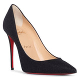 Kate 100 glitter black pumps