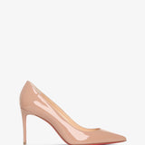 Kate 85 beige patent pumps