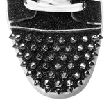 Vieira 2 black glitter leather sneakers