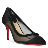 Galativi 70 black suede pumps