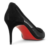 Galativi 70 black suede pumps