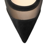 Galativi 70 black suede pumps