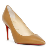 Kate 85 cafe creme leather pumps